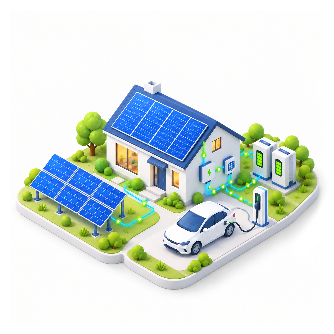 Ilustrasi sistem PLTS Off Grid